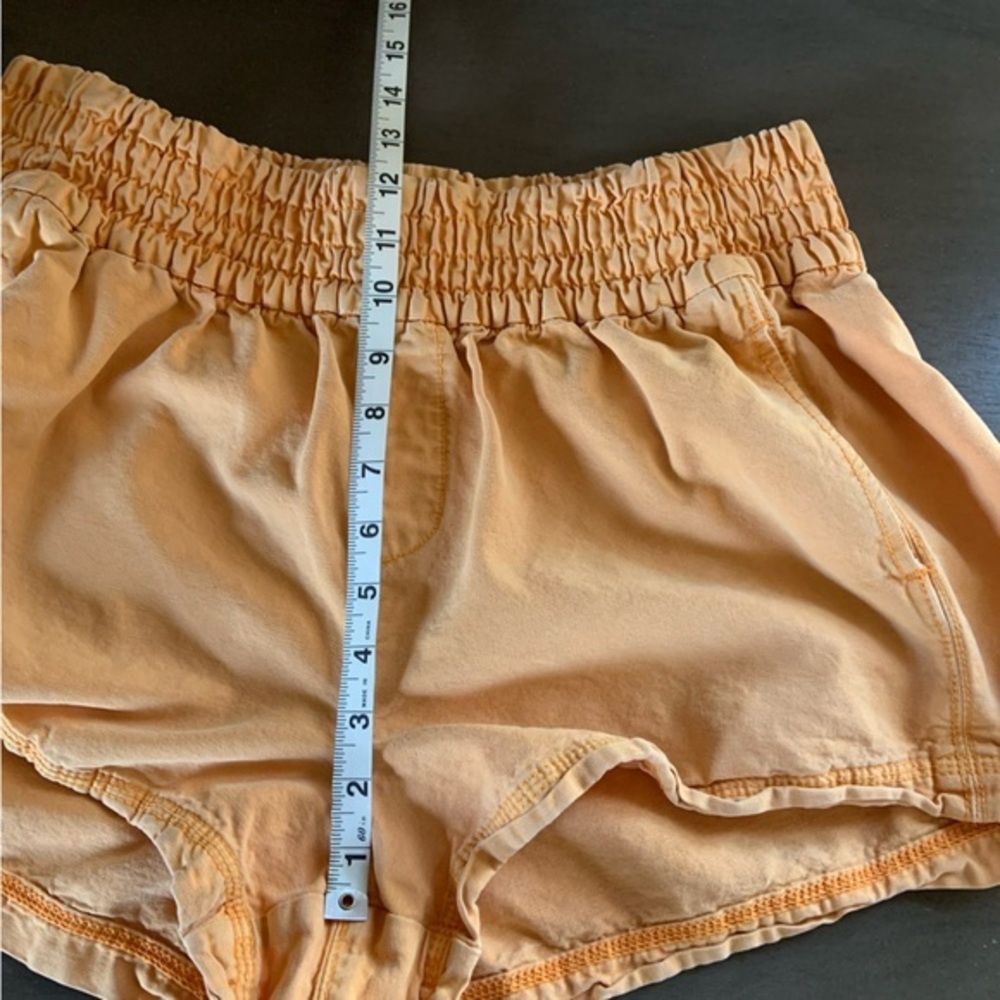 AERIE Babewatch High Waisted Pull On Shorts Orange Size Large - Picture 10 of 13